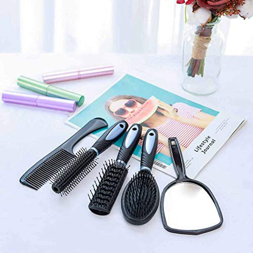 Zoestar 5Pcs Hair Brush and Comb Set for Women and Men