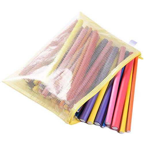 Curling Rods Foam Flexible Curling Rods- Hair Curlers Rollers for Short, Medium and Long Hair Diamerter 0.8cm(4pack)