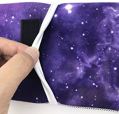 Auony Heat-resistant Travel Neoprene Storage Pouch Case Bag with Two Pocket for Flat Iron, Straightener, Curling Wand/Curling Iron