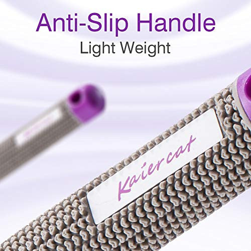 Kaier cat 野猪鬃毛梳 - 最适合梳理浓密毛发，通风设计，干燥更快 - 100% 天然野猪鬃毛，用于头发油脂分布，紫色