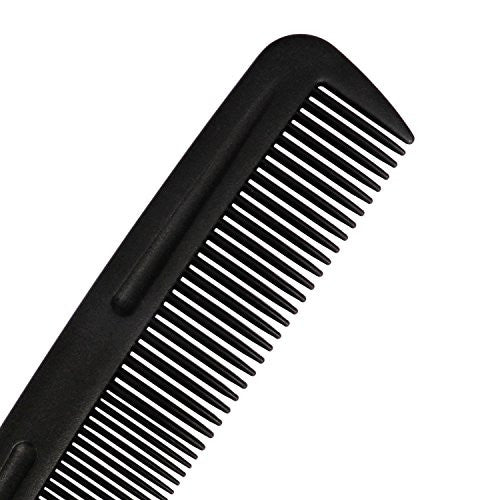 Cubaco 5 inch Hair Comb Pocket Size Comb Perfect for Travelling, Black (12 Pack)