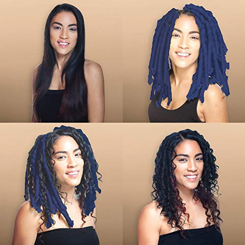 Curlformers Hair Curlers Deluxe Range Corkscrew Curls Glam Up Kit, 20 No Heat Hair Curlers and 1 Styling Hook, for hair up to 14" (35cm) long