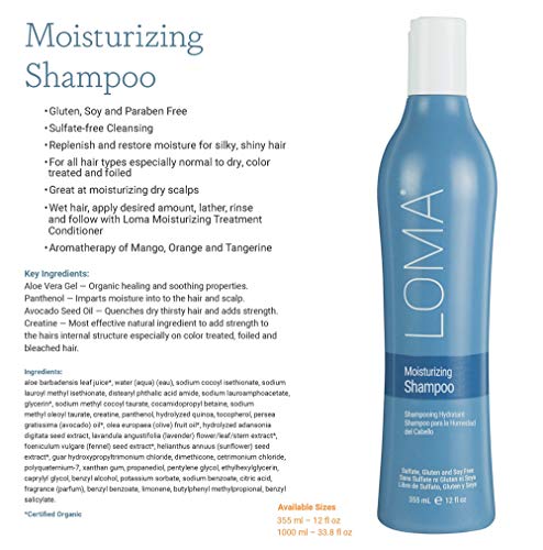 LOMA Moisturizing Shampoo and Moisturizing Treatment (DUO PACK) 33 Ounce (Liter)