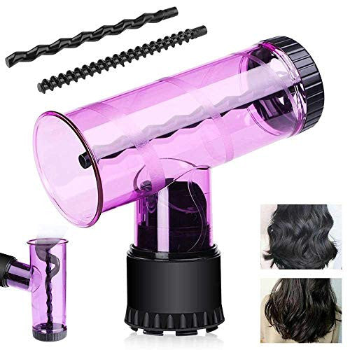 Hair Dryer Diffuser For Curly Hair,Geggur Magic Curler Hair Dryer Diffuser Wind Spin Curl Hair Roller T Shape Curler Maker Hair Dryer Curl Diffuser Salon Hairdressing Styling Tool