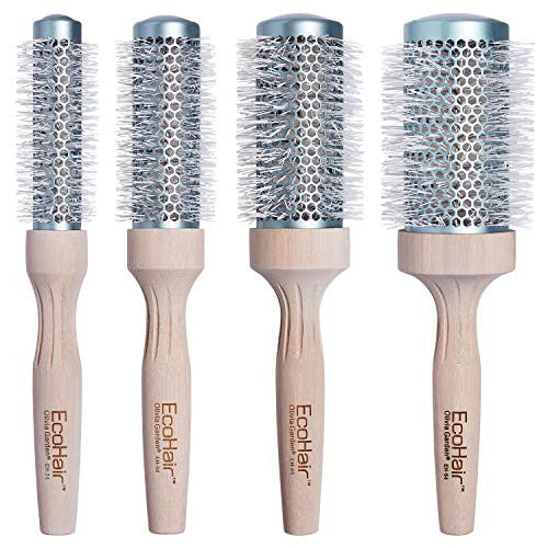 Olivia Garden EcoHair Thermal Round Bamboo Hair Brush Set