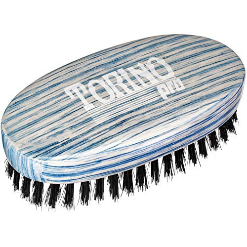 Brosses Torino Pro Wave par Brush King #33 - Brosse à paume ovale moyennement dure - Idéale pour le loup - Pour 360 vagues