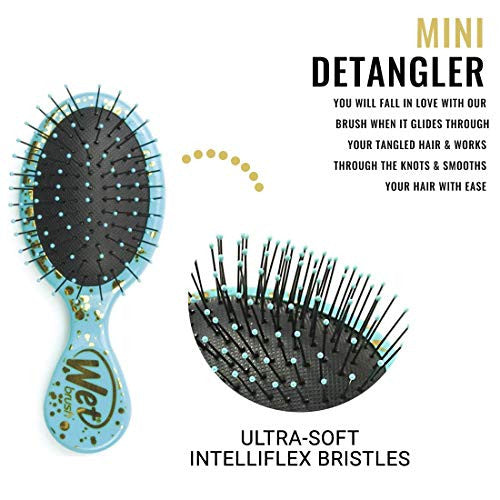 Wet Brush Hair Brush Mini Squirt Detangling, Bright Geos