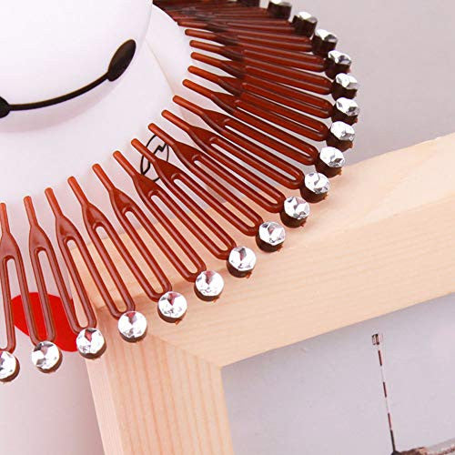 6 pièces extensible flexible peignes à cheveux bandeau dent bandeau mode féminine cercle extensible peigne flexible dents bandeau pinces à cheveux cerceau