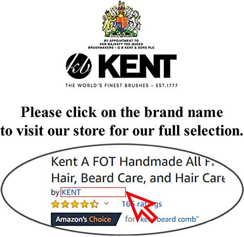 Peigne de coiffeuse Kent 16T à double dents, peigne de coiffure à dents fines et larges pour cheveux, barbe et moustache, peigne de toilettage pour cheveux grossiers et fins pour hommes, femmes et enfants. Fait en angleterre