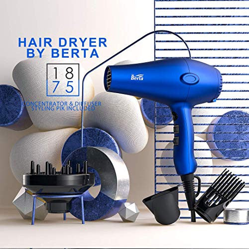 Negative Ionic Berta Hair Dryer Attachments Lightweight Hair Dryer