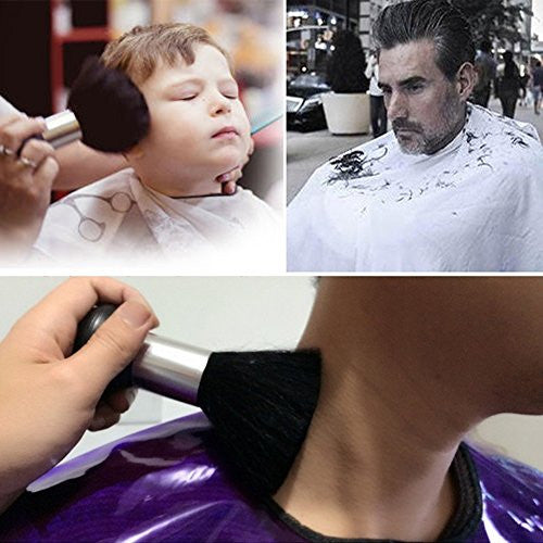 PERTTY 2 pièces brosse plumeau de cou brosse douce noire barbier coiffure coupe de cheveux salon styliste brosse de nettoyage