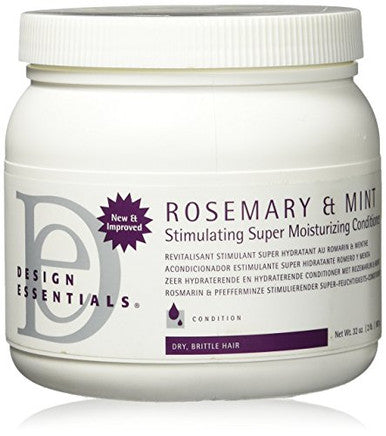 Design Essentials Rosemary & Mint Stimulating Super Moisturizing Conditioner For Dry, Brittle Hair - 32 Oz