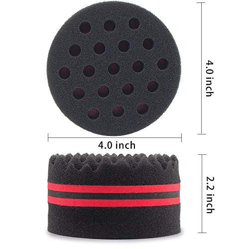 ORIY Small and Big Holes Waves Hair Sponge Magic Twist Natural Hair Curl Barber Sponge For Afro Boys and Girls Women Hair Texture Coiler Dread Brush Sponge