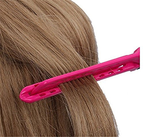 DIY Salon Hair Brush Combs Hairdressing Styling Hair Straightener V Shaped Straight Comb (Pink)