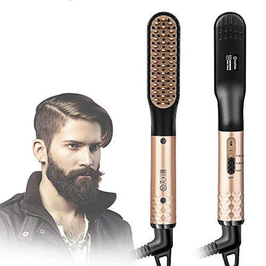 STYLEAGAL Lisseur à Barbe pour Hommes, Lisseur à Barbe Brosse Style Peigne Multifonctionnel pour le Toilettage de la Barbe et la Coiffure Mise en Forme Rapide