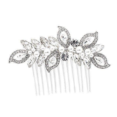 Strass cristal mariage mariée cheveux côté peigne femmes cheveux accessoires bijoux FA5093