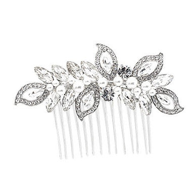 Strass cristal mariage mariée cheveux côté peigne femmes cheveux accessoires bijoux FA5093