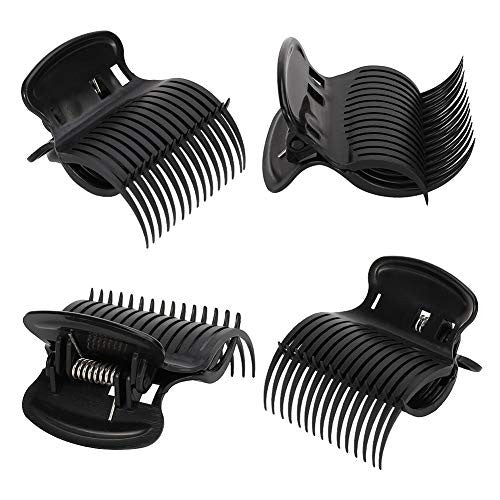 DaveandAthena 24 pièces pinces à rouleau chaud pinces à bigoudis pinces à rouleau de remplacement pour femmes filles coiffure section (noir)