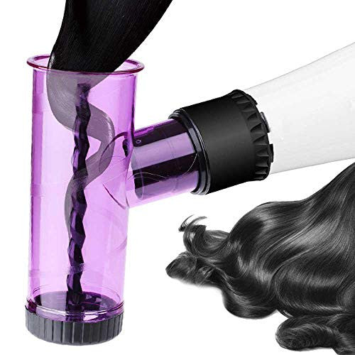 Hair Dryer Diffuser For Curly Hair,Geggur Magic Curler Hair Dryer Diffuser Wind Spin Curl Hair Roller T Shape Curler Maker Hair Dryer Curl Diffuser Salon Hairdressing Styling Tool