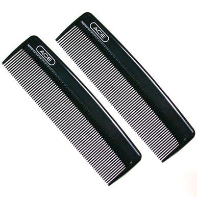 ACE 5" Fine Tooth Pocket Comb 2pk 61780