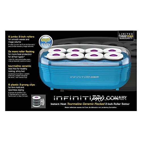 Infiniti pro by conair instant outlet heat tourmaline ceramic flocked hot rollers