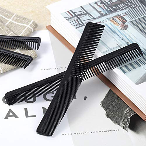 48 Pack Hair Comb Fine Cutting Comb Unbreakable Plastic Hairdressing Combs 6.9 Inch Carbon Fiber Barber Cutting Comb for Salon or Hotel Hair Care
