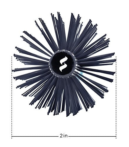 Spornette Double Stranded XL Nylon Round Brush 2 Inch (#962-XL) for Straightening, Smoothing, Relaxing, De-Frizzing, Detangling, Styling and Volumizing Smooth, Wavy, Curly, Medium and Long Hair Types