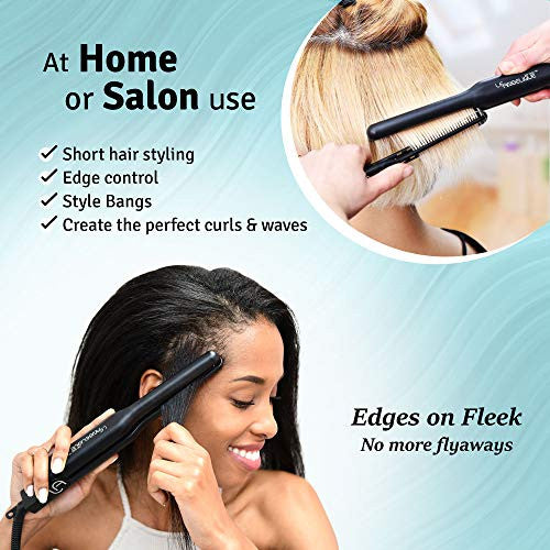 Edge control for 2025 flat ironed hair