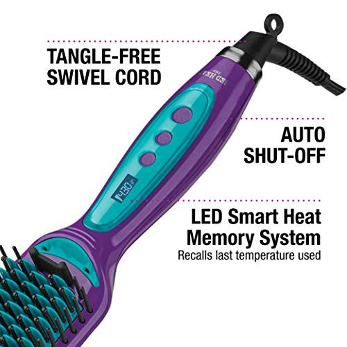 Bed Head Ionic + Tourmaline Straightener Brush with Smart Heat Memory System