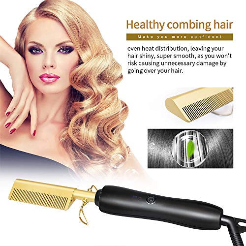 Hot pressing comb clearance hair