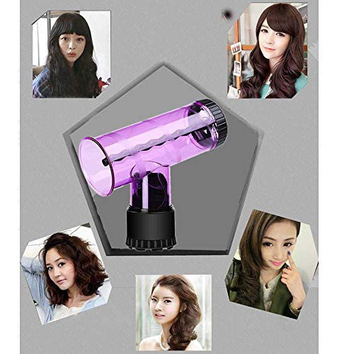 Hair Dryer Diffuser For Curly Hair,Geggur Magic Curler Hair Dryer Diffuser Wind Spin Curl Hair Roller T Shape Curler Maker Hair Dryer Curl Diffuser Salon Hairdressing Styling Tool