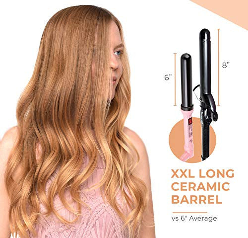 Extra large curling clearance iron