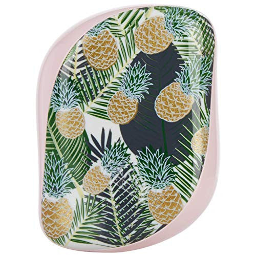 Tangle Teezer Brosse à cheveux démêlante compacte Styler, palmiers et ananas