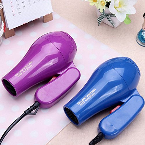 RingBuu Hair Dryer - AC 220V Hair Blow Dryer 850W Travel Hair Dryer Compact Blower Foldable Portable