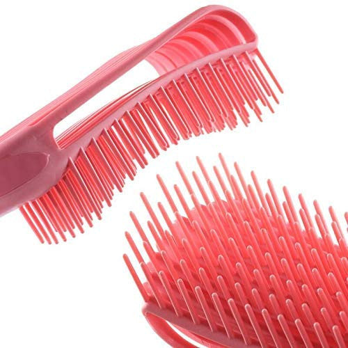 Detangling Brush for Black Natural Hair,Hair Detangler Brush for African American 3a/4b/4c Kinky Wavy,Curly,Coily,Thick Hair, Wet n Dry,Improve Hair Texture-Easy Clean (Pink with Small Handle)