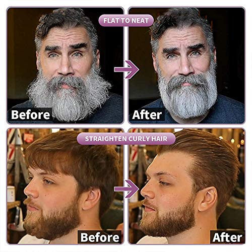 STYLEAGAL Lisseur à Barbe pour Hommes, Lisseur à Barbe Brosse Style Peigne Multifonctionnel pour le Toilettage de la Barbe et la Coiffure Mise en Forme Rapide