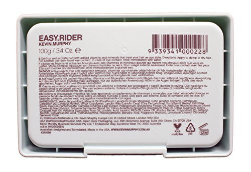 Kevin Murphy Easy Rider Anti Frizz Flexible Hold Cream, 3.4 Ounce