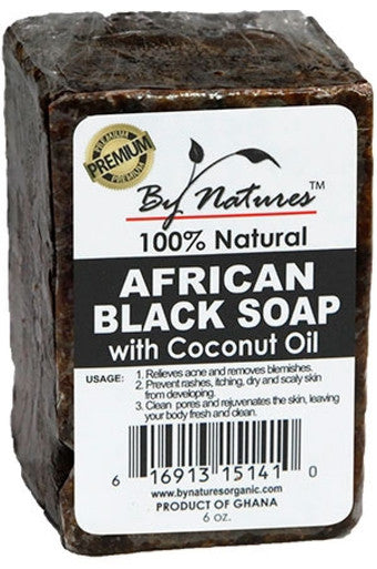 By Natures-box 28 African Black Soap w/Coconut Oil(6oz)