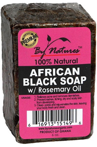 By Natures-box 33 African Black Soap w/Rosemary Oil(6oz)