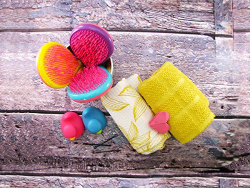 Michel Mercier Detangling Brush Girlie - Hairbrush for Kids - Specially Designed for Young Hands (Normal Hair)