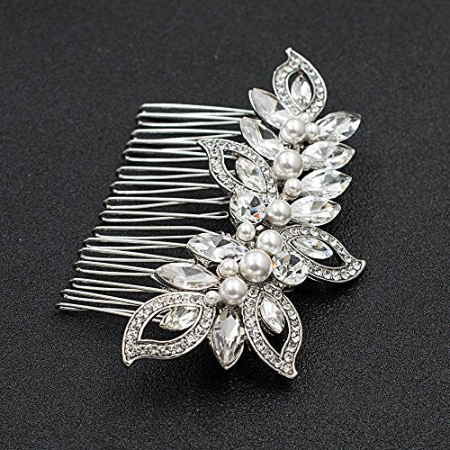 Strass cristal mariage mariée cheveux côté peigne femmes cheveux accessoires bijoux FA5093