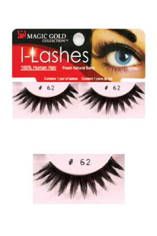 Magic Gold-62 I-lashes 100% Human Hair Fresh Natural Band