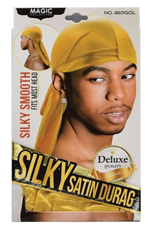 Magic Collection 4801GOL Silky Satin Durag-Gold -dz