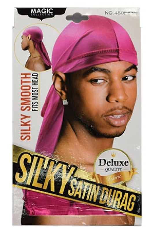 Magic Collection 4801HPIN Silky Satin Durag-H.Pink -dz