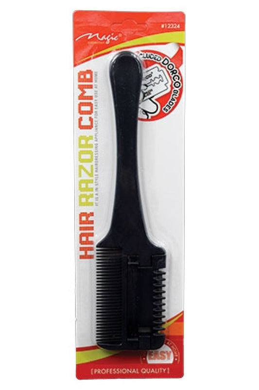 Magic- 12324 Hair Razor Comb W/Dorco Blades-dz