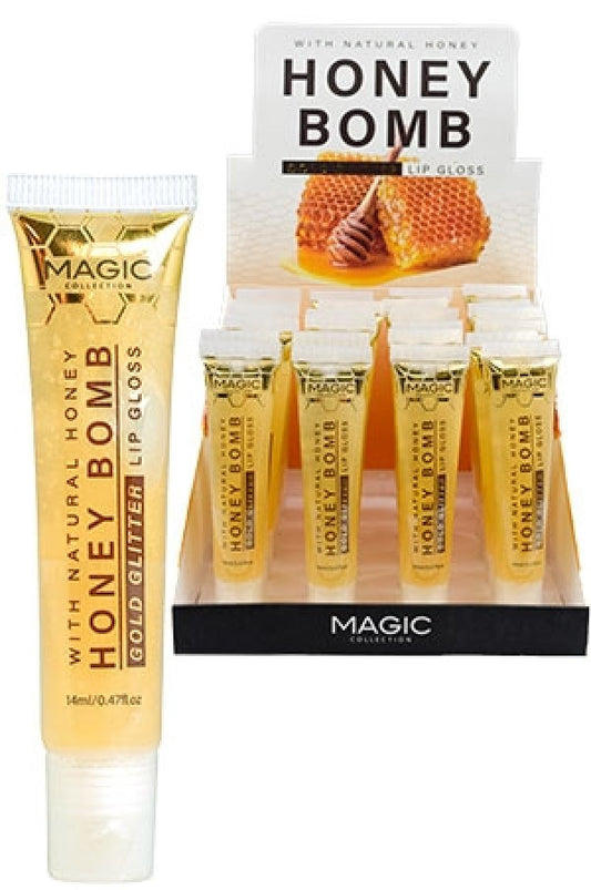 Magic Collection LIP-54 Honey Bomb Lip Gloss (0.47oz/24pc/ds) -ds