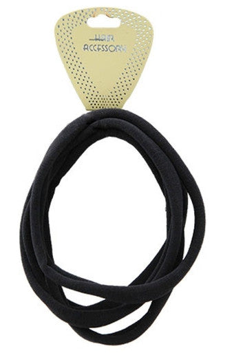 HEP007 Élastique NOIR pour queue de cheval (haut) (12 pièces/pk) -PK