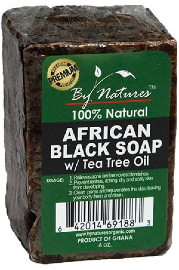 By Natures-box 35  African Black Soap w/Tea Tree Oil(6oz)