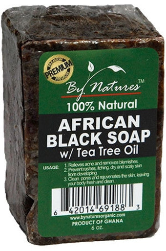 By Natures-box 35  African Black Soap w/Tea Tree Oil(6oz)