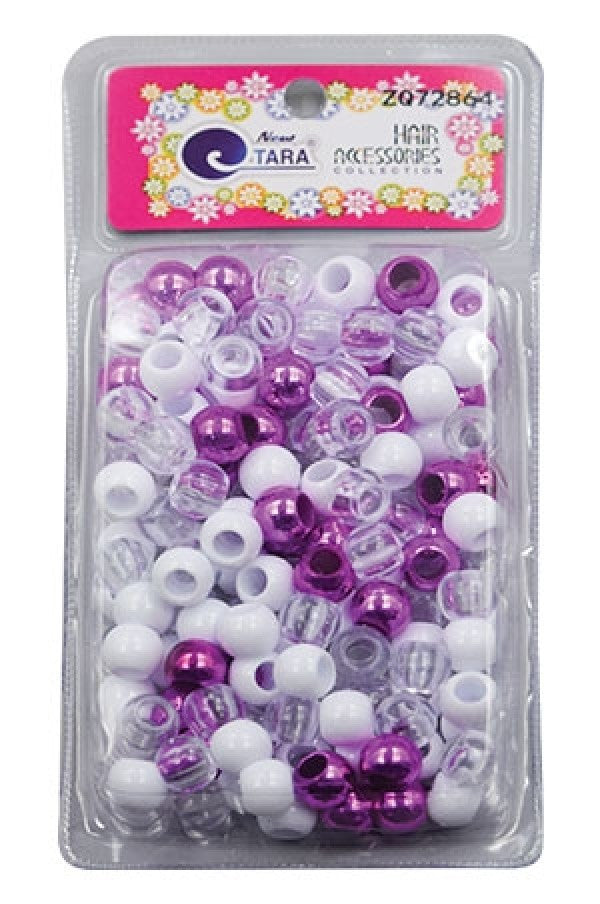 Tara Bead (L) 72864 Pink/White/Clear Large Pack -pc